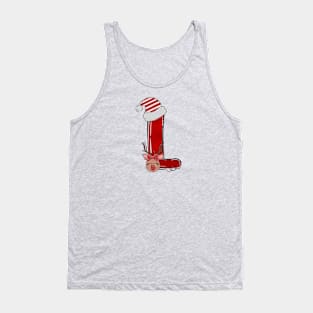 Letter L - Christmas Letter Tank Top